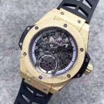 Perfect Replica Hublot Big Bang Limited Edition Watches Gold Frosted Hollow Dial